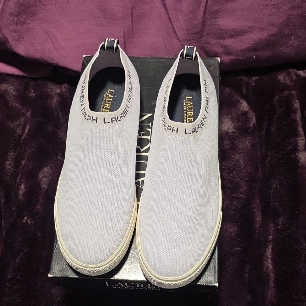 Ralph Lauren Gray Slip-On Sneakers - Picture 5 of 5